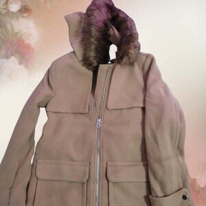 Wool Coat Size 0 Color Brown